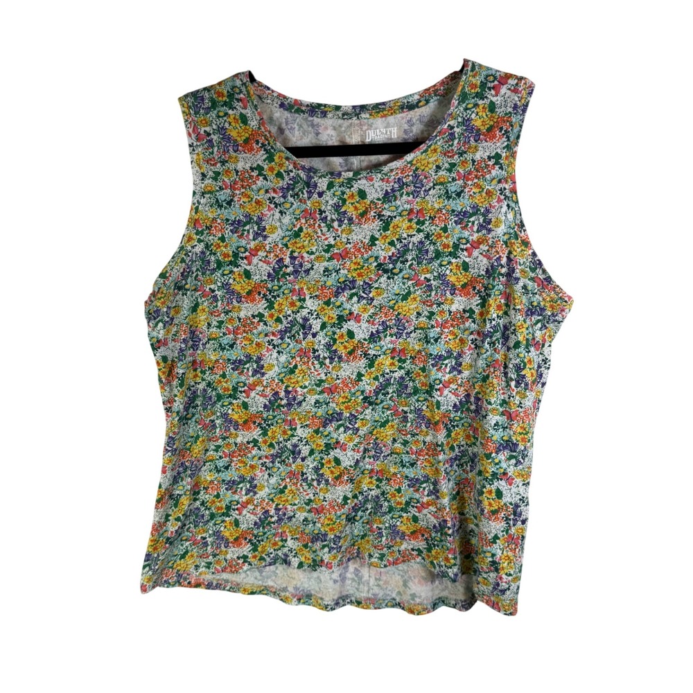 NWT Duluth Trading Co Womens Lightweight Longtail T Tank Top Floral XLG 53265